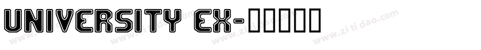 University Ex字体转换